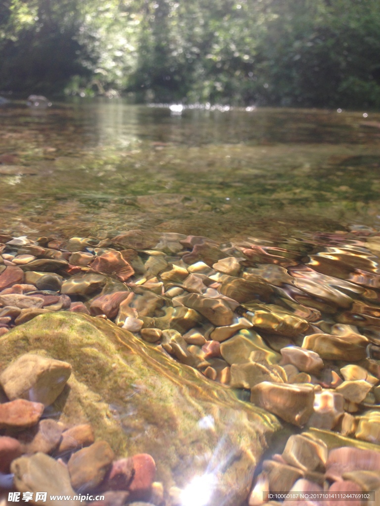 淺水一景