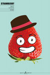 草莓卡通海报