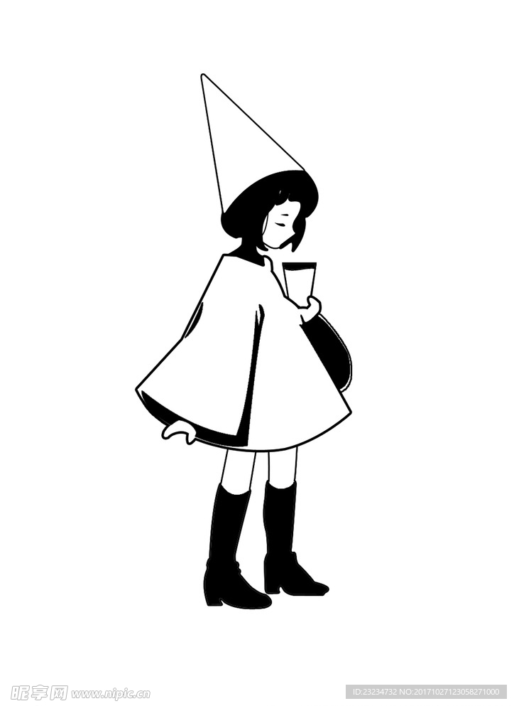 可愛女孩