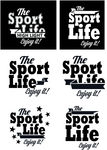 sportlife 黑白字图案