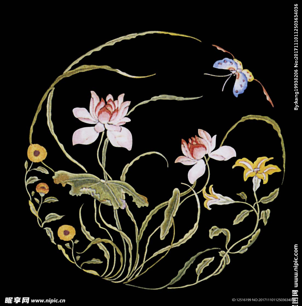 刺繡 繡花 茉莉花 桃花 梨花