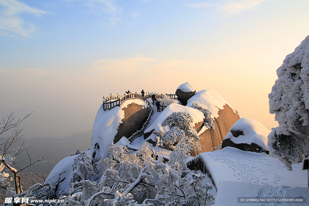 天竺山雪景