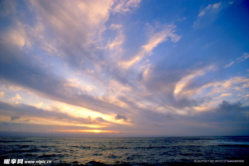 夕陽 天空
