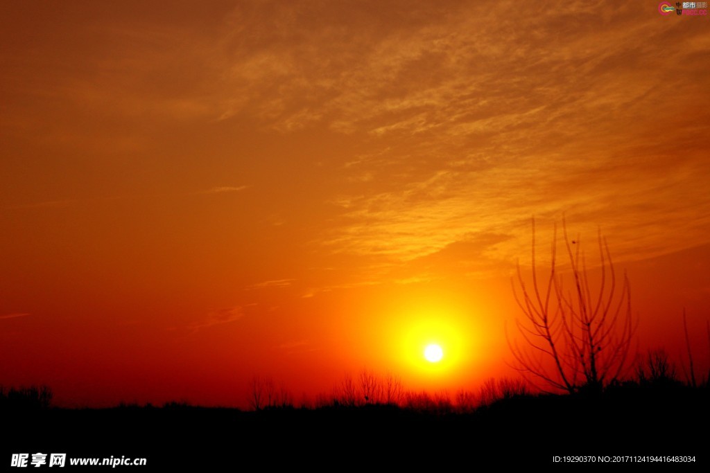 高清夕陽(yáng)黃昏圖