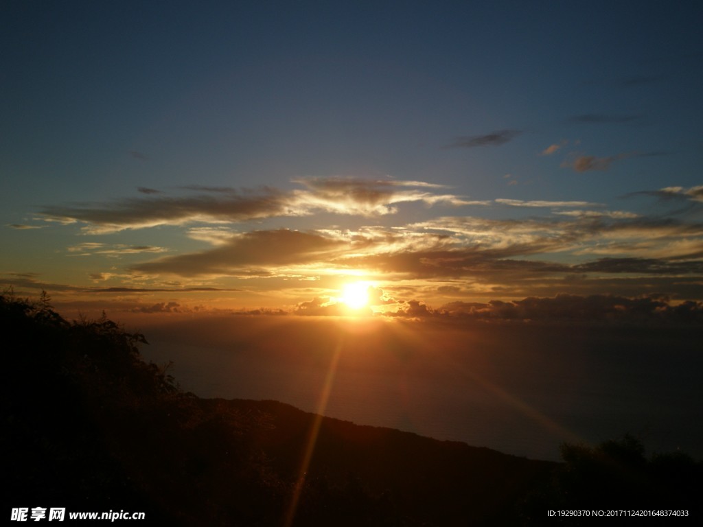 高清夕陽黃昏圖