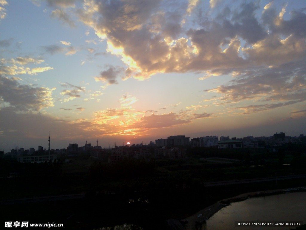 高清夕陽黃昏圖