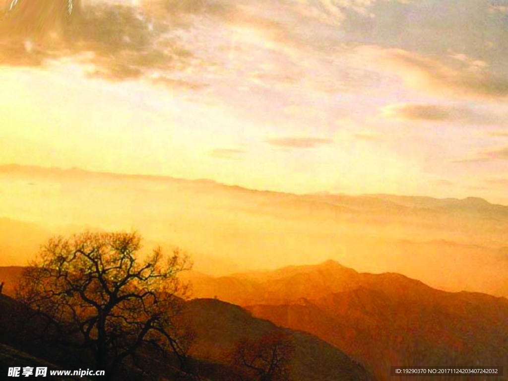 高清夕陽黃昏圖