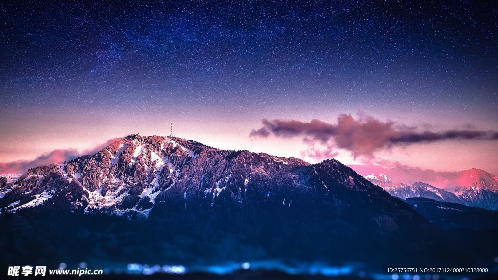 唯美星空背景