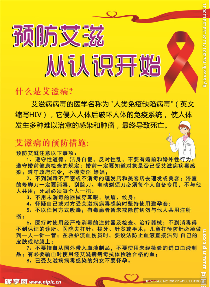 预防艾滋海报