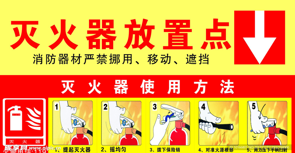 消防滅火器使用方法