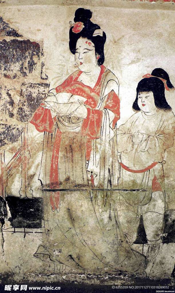 王处直陵墓壁画