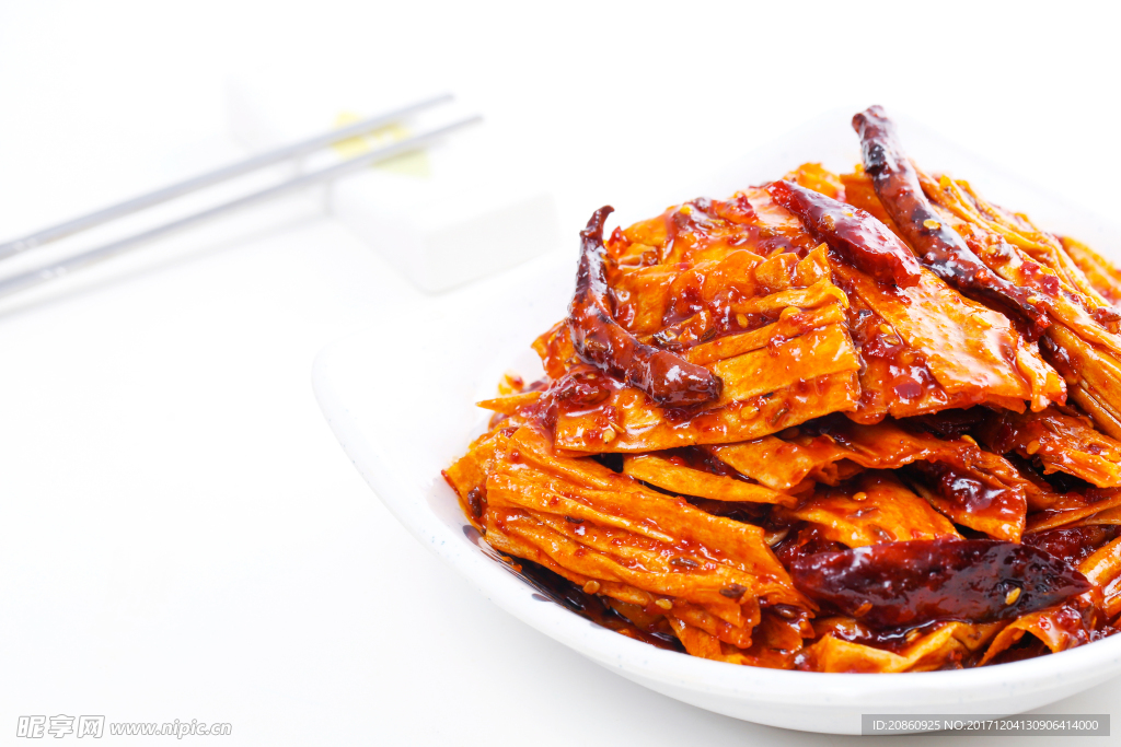 麻辣豆皮圖片