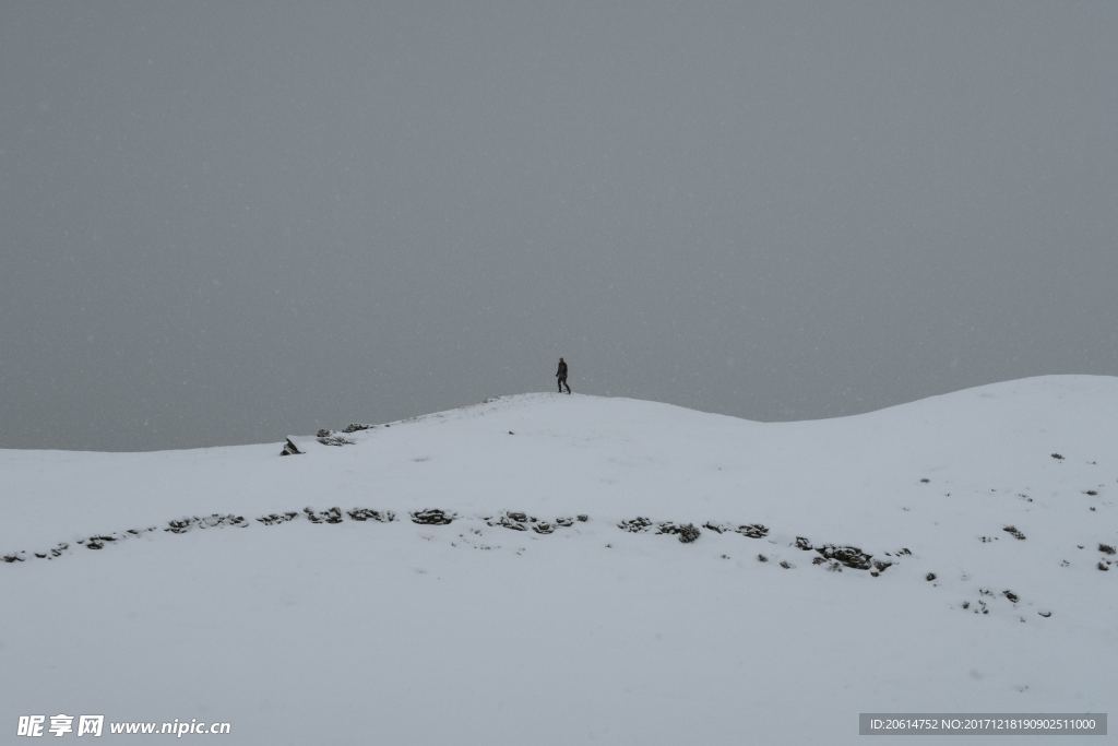 高大的雪山
