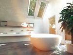 阳光下的浴室 高清图 素材