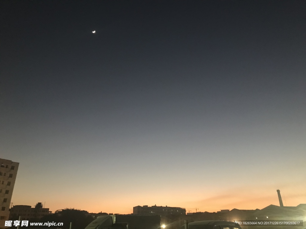 傍晚的天空