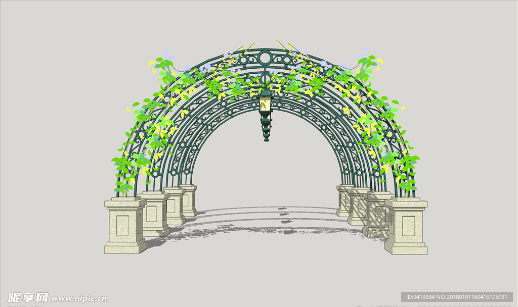 欧式花架拱廊
