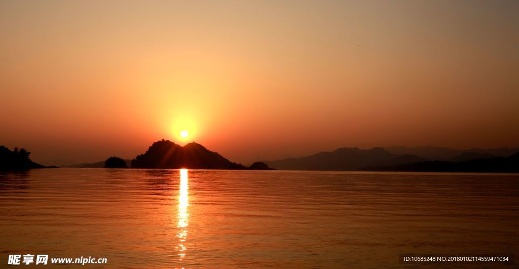 千岛湖日落
