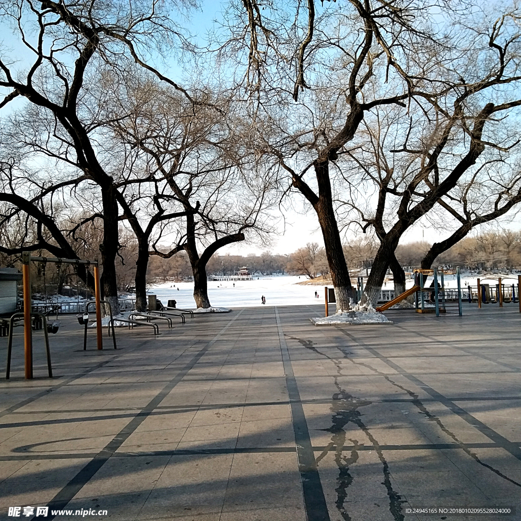 龍沙公園冬天景色