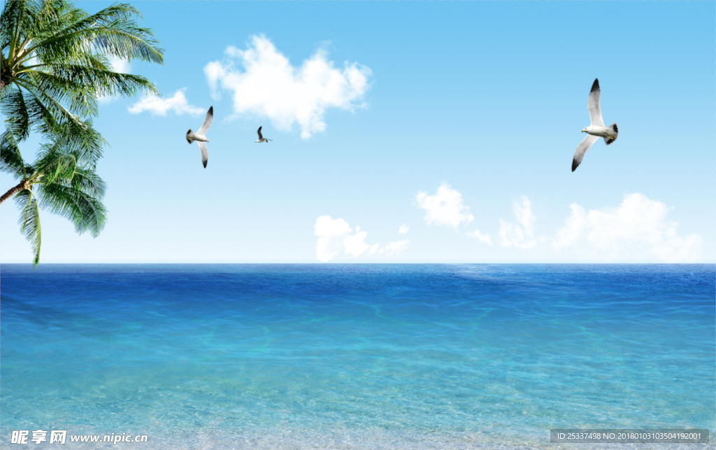 大海椰樹風(fēng)景