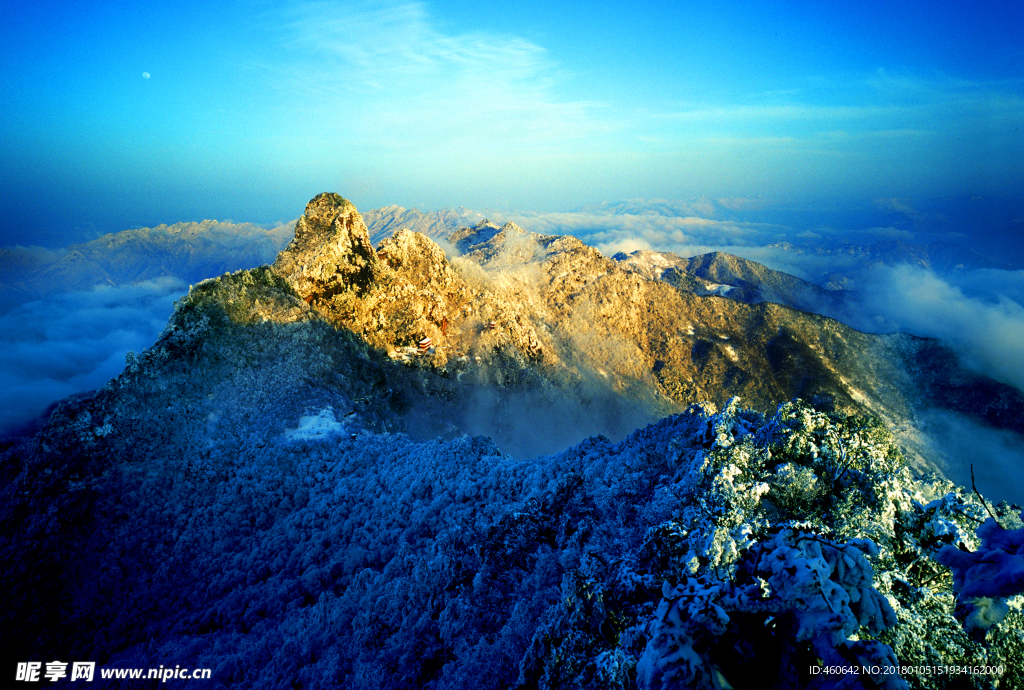 南宮山雪景