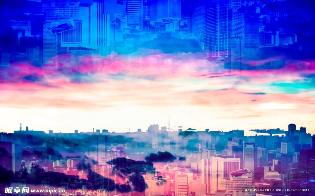 城市倒影