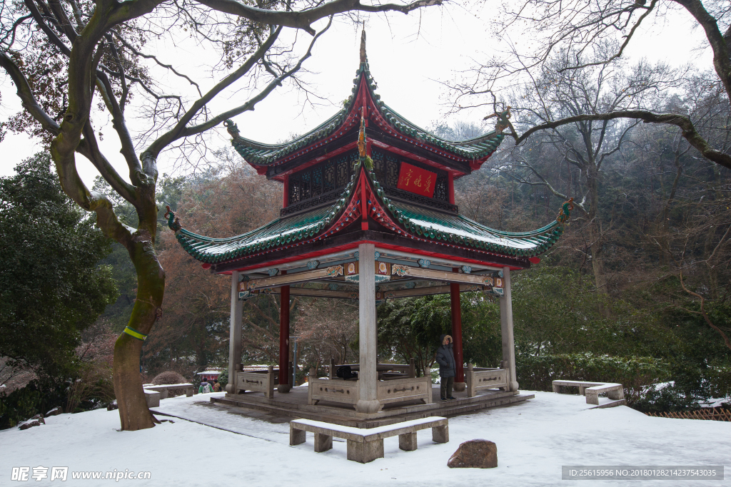 愛(ài)晚亭雪景