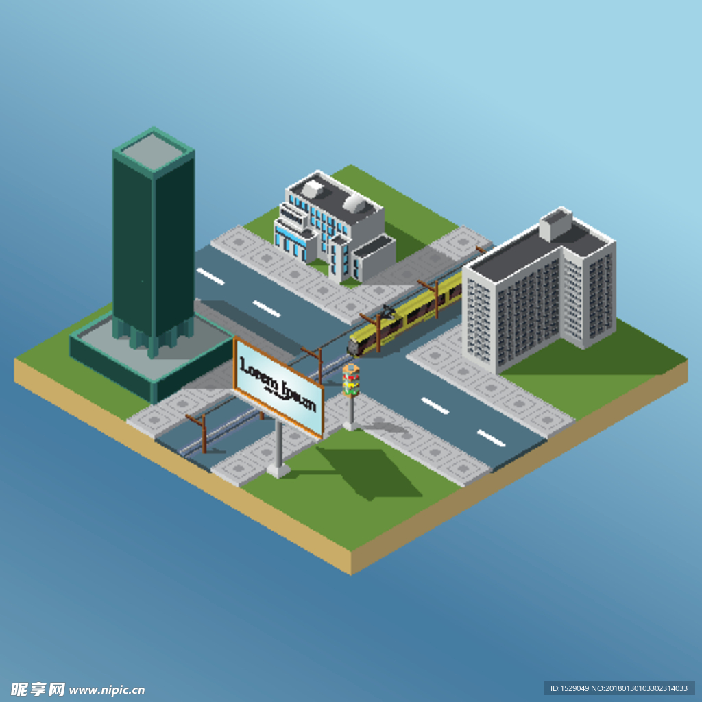 3D城市建筑模型