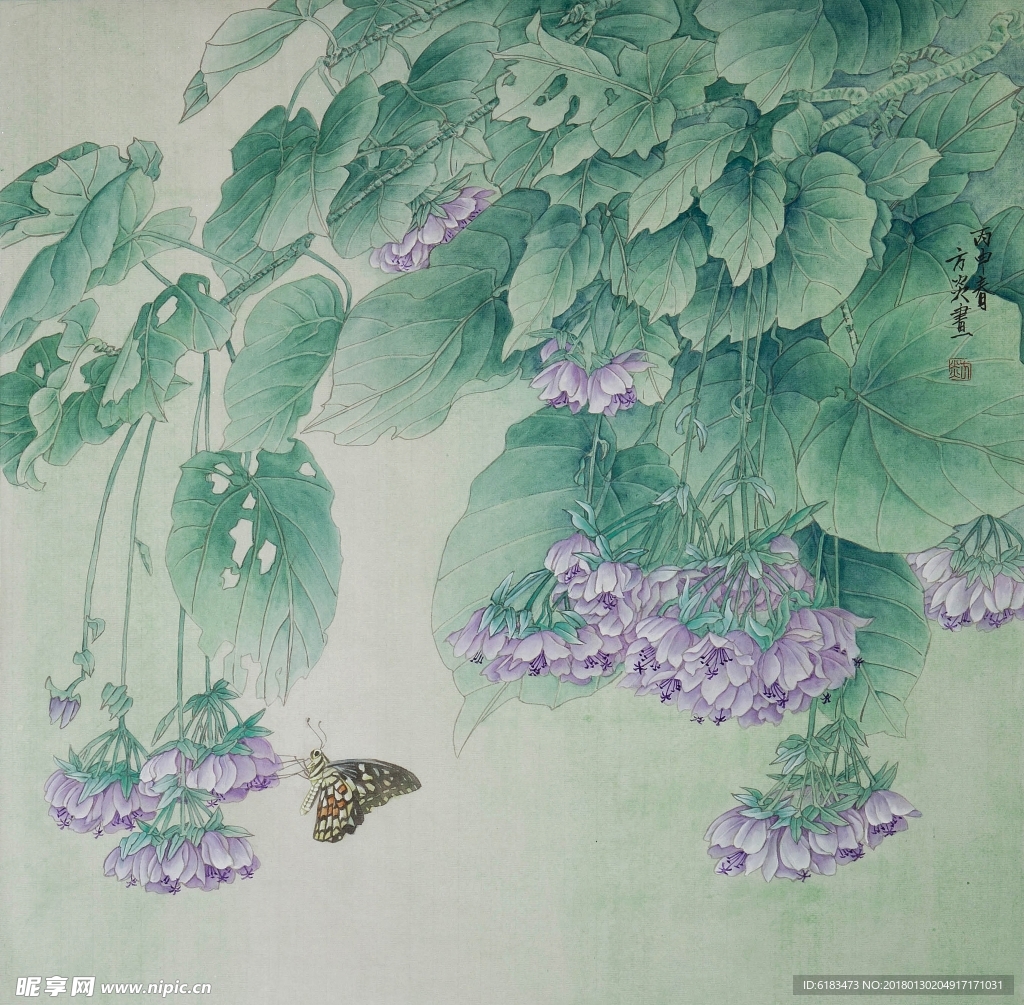工筆畫花草