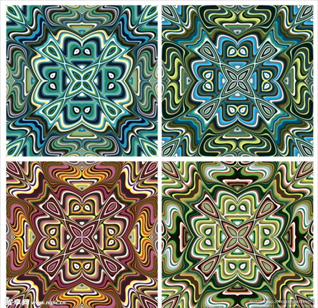 南美風(fēng)格花紋