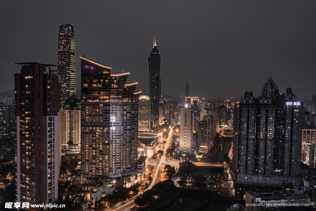 城市夜景風景