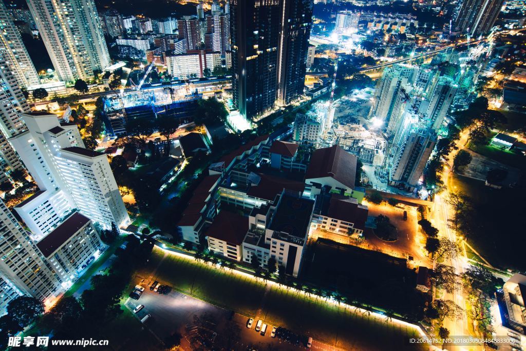 美麗的城市夜景