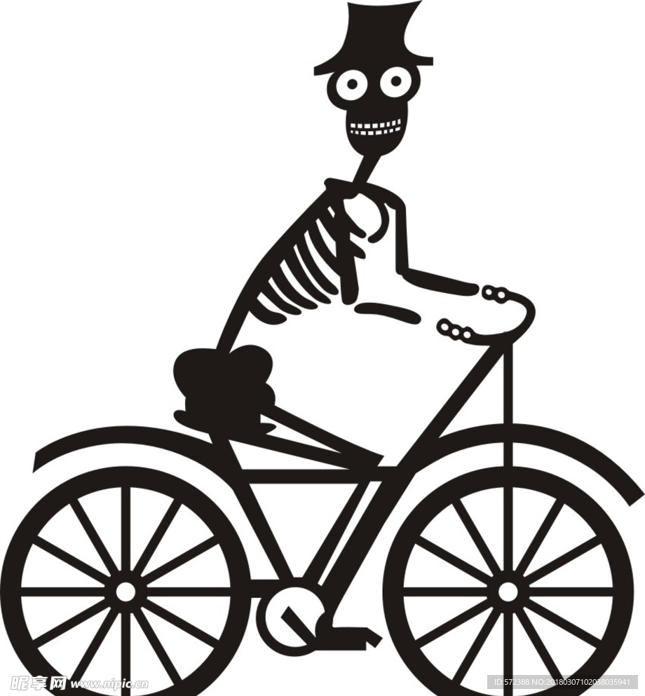 騎自行車(chē)的骷髏