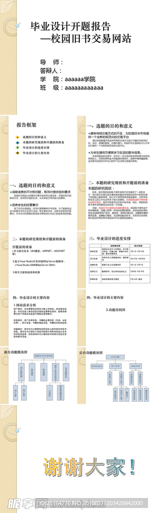 簡潔大方課題課件論文模板