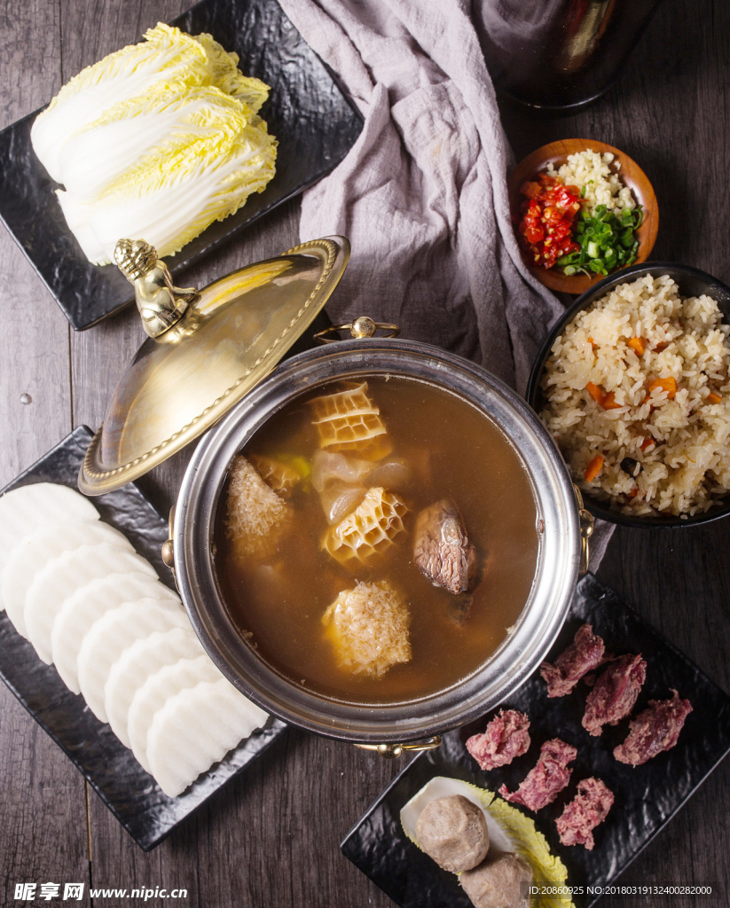 美味的牛腩湯圖片