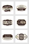 披萨标签设计图形