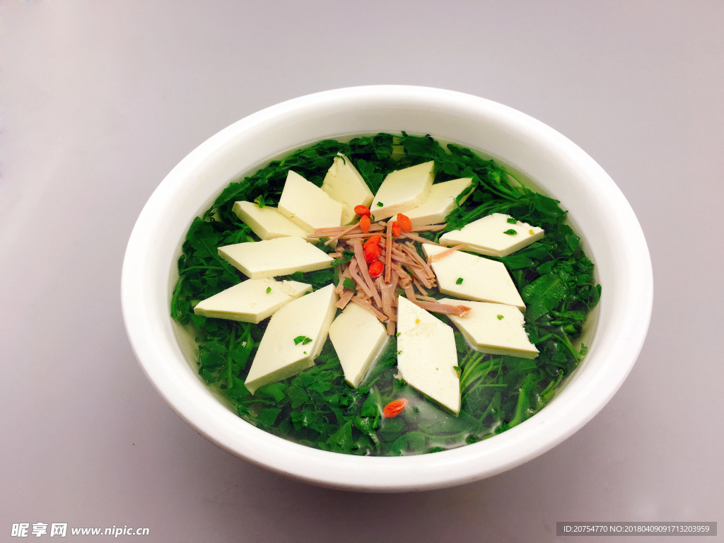 薺菜白玉火腿湯