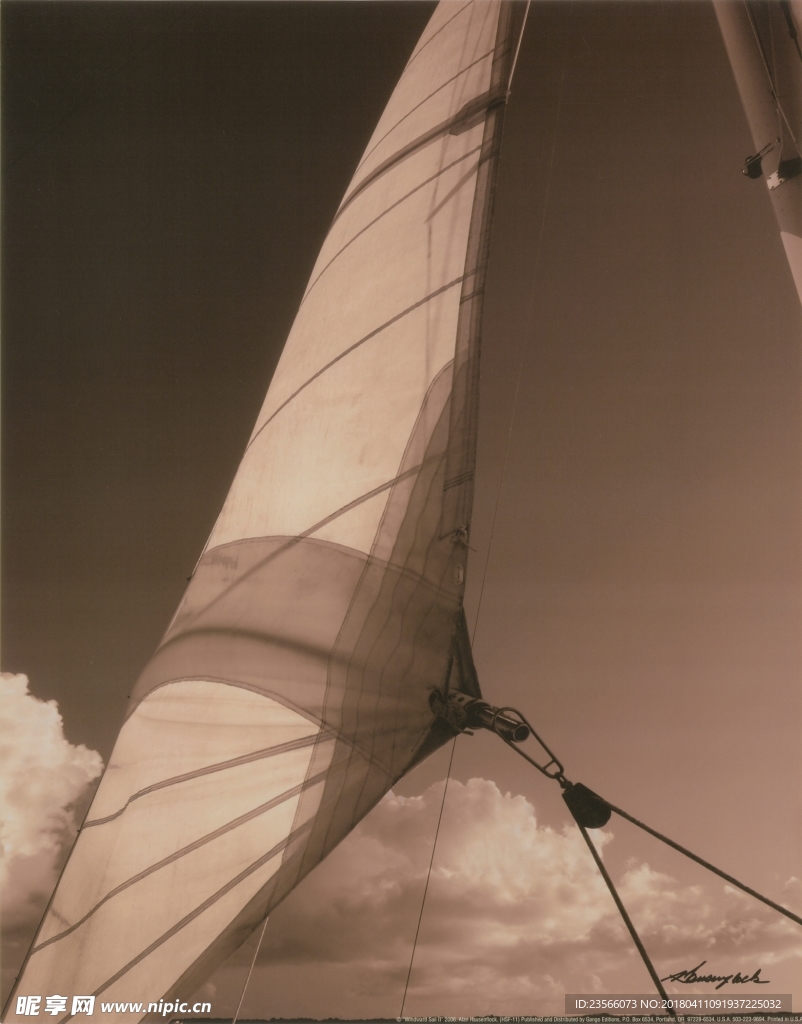 欧式复古帆船天空