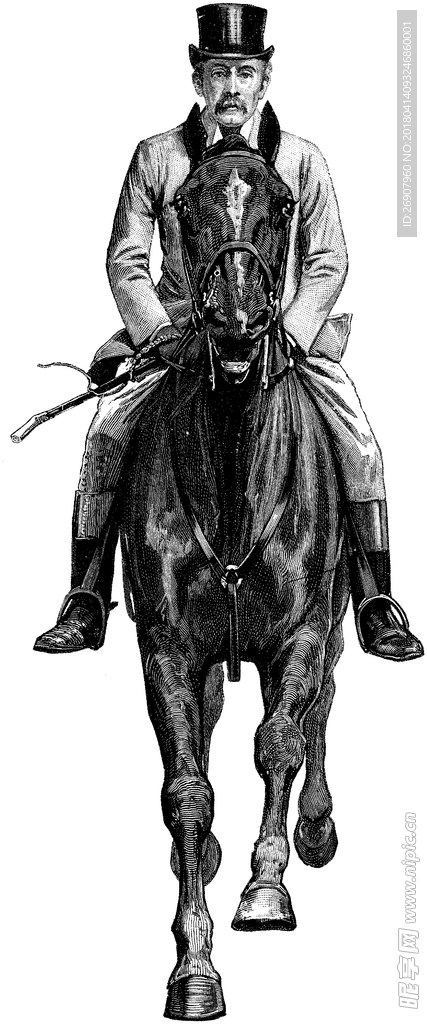 版畫系列  插圖系列  騎馬