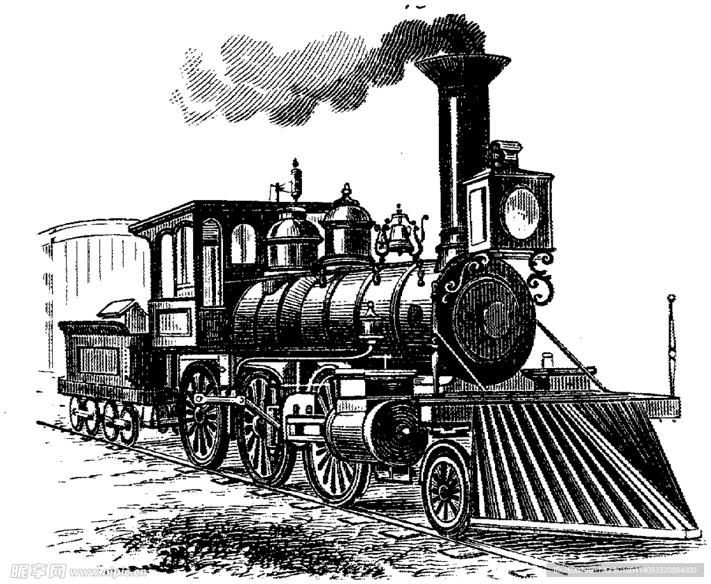 版畫系列  插圖系列  火車