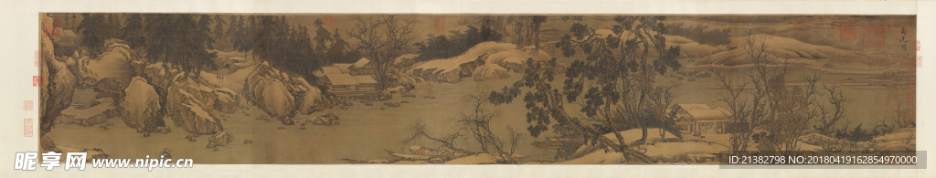 西山雪意圖 高克明