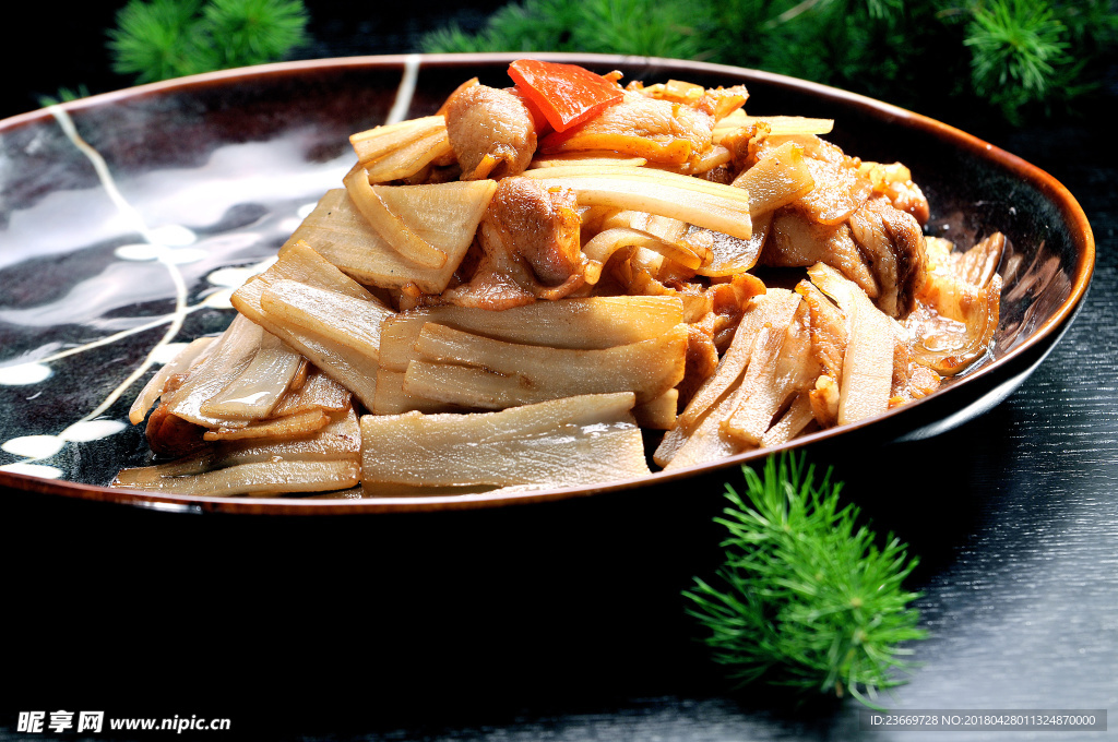 杏鮑菇炒肉