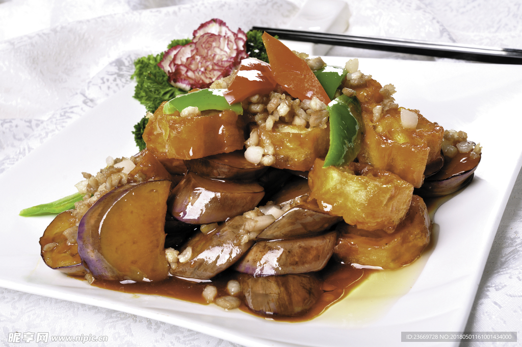 醬肉茄子藕