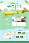 韩风旅游网页模板海报展架下载