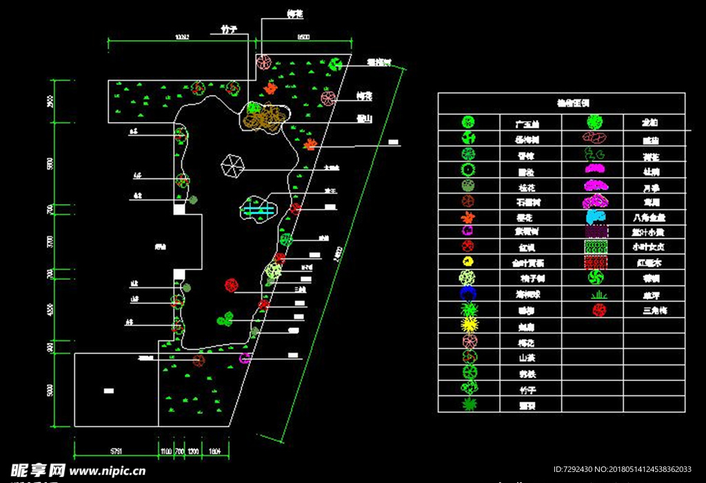 园林景观平面图CAD