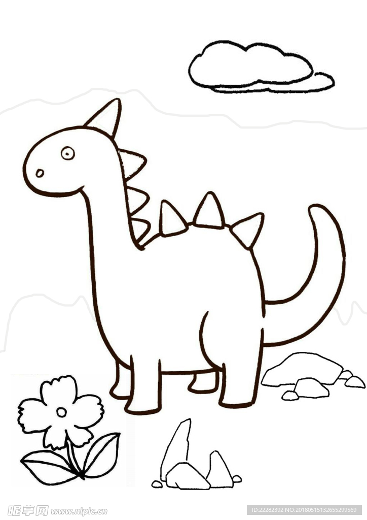 恐龙简笔画 儿童简笔画