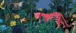 热带丛林动物插画