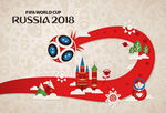 扁平卡通世界杯海报