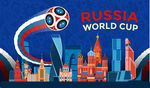矢量卡通彩色俄罗斯世界杯建筑
