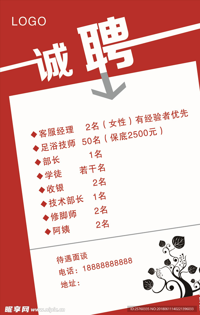 招聘海報