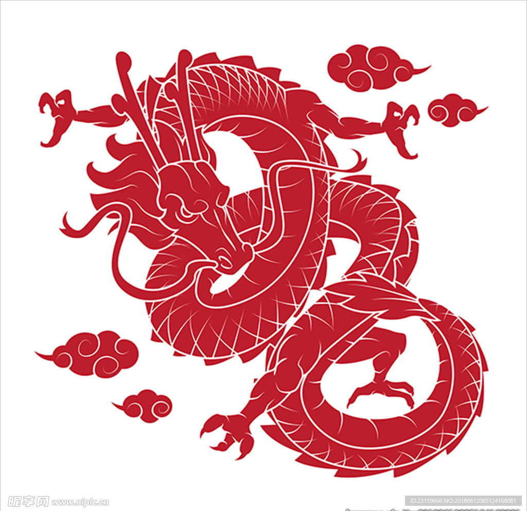 中国传统的龙形图案